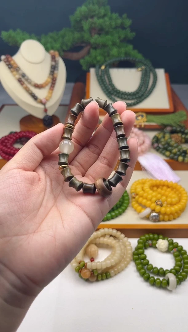 【闪购商品】白玉菩提吊坠LT竹节单圈