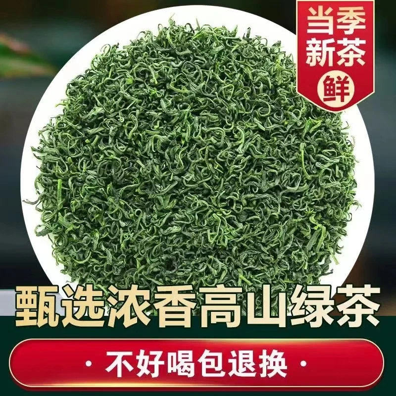 高山小新茶茶叶2023龙舒九一六好喝不贵500g高级崂山绿茶恩施青茶