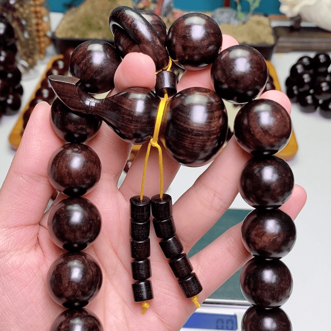 【闪购商品】紫光檀手串/手链2.0*19颗带葫芦手持