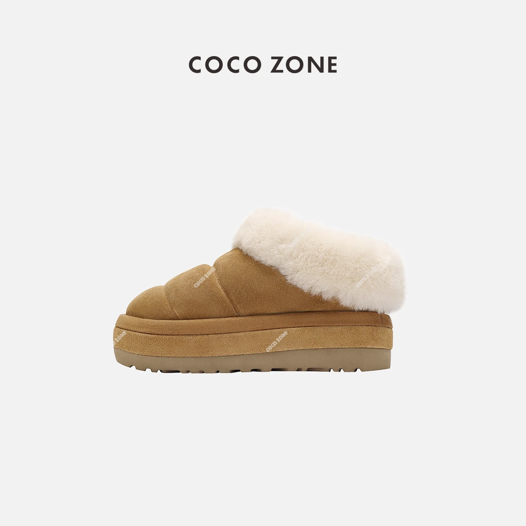 COCO ZONE “脏脏包”秋冬靴厚底加绒保暖时尚靴23C30064