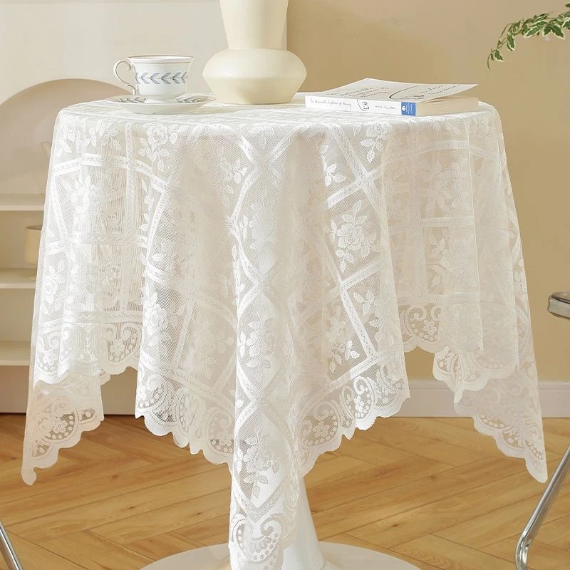 90*90亮丝小白花万能盖巾