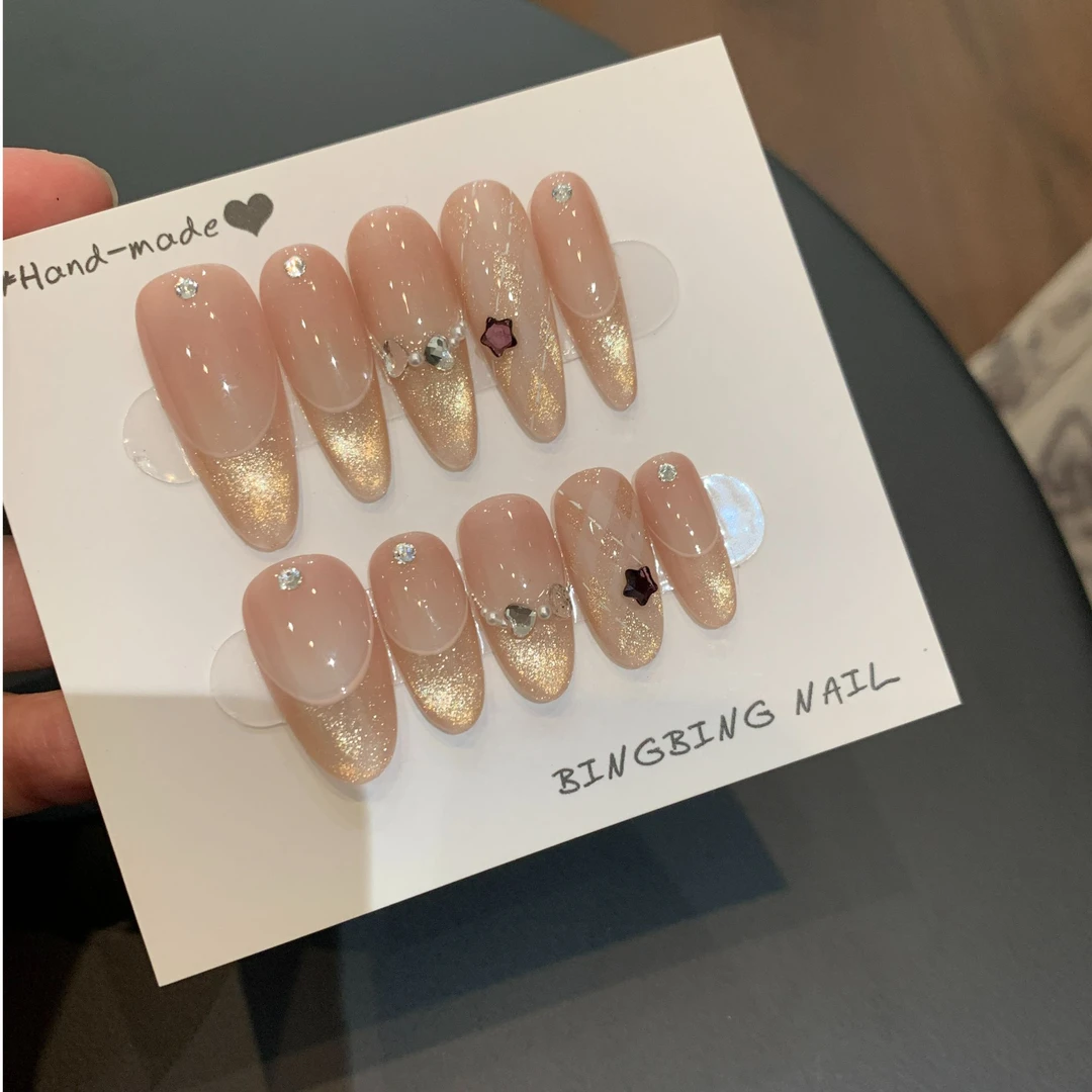 丨初恋日记丨冰冰Nail 手工穿戴甲定制 可拆卸美甲