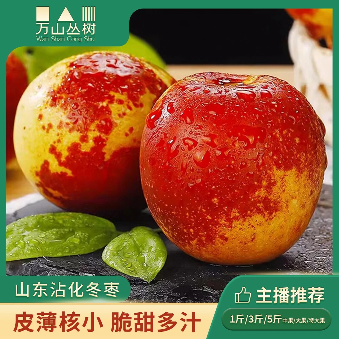 果然好优选生鲜 山东沾化冬枣 新鲜现摘冰糖脆甜鲜枣孕妇当季水果