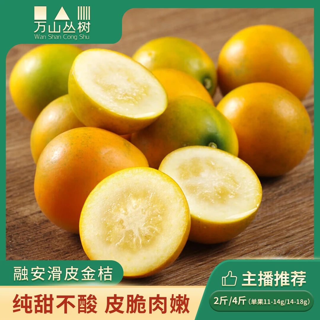 【融安滑皮金桔】广西脆蜜金桔脆甜现摘现发当季水果小金橘 2斤/4斤