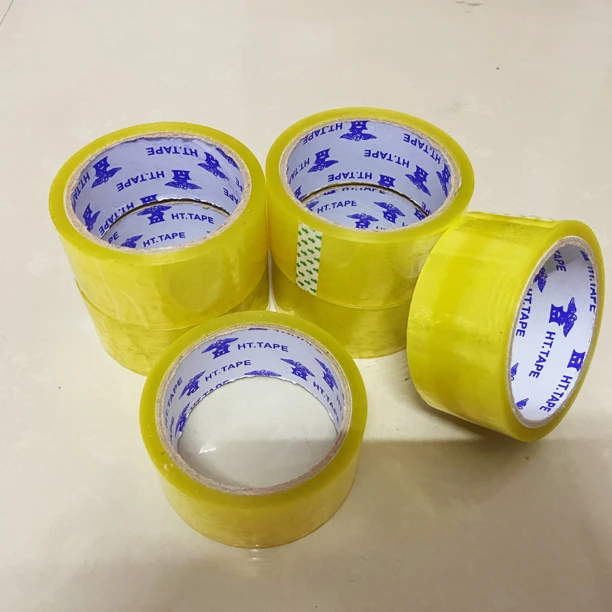 (到手5个)透明家用胶带高粘不断大卷黄色透明粘贴粘性高强度可用