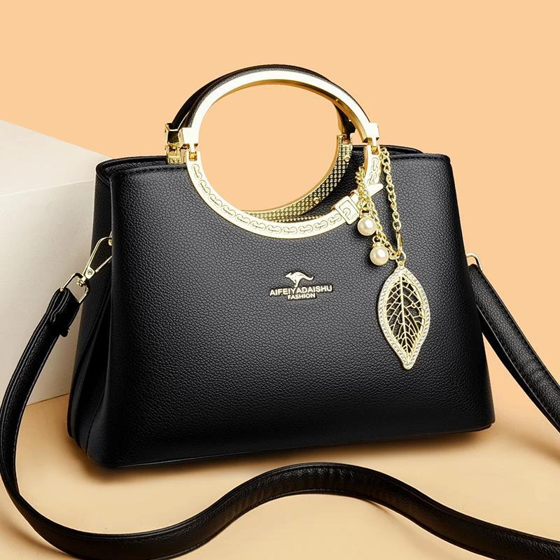 高档品牌女包包2025新款百搭时尚手提包女士中年斜挎包气质妈妈包