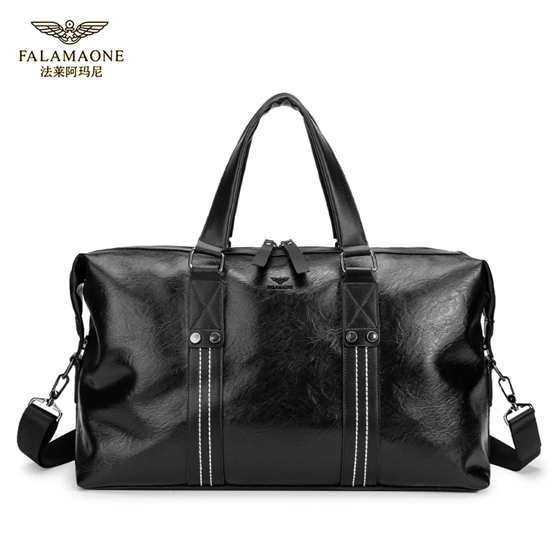 法莱阿玛尼旅行包男士大容量手提包出差短途旅游时尚休闲高档商务