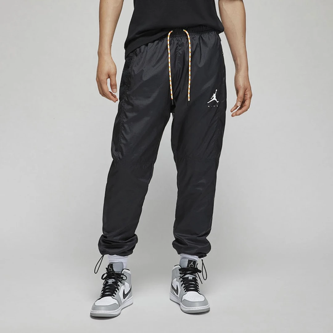 NIKE耐克Jordan纯色训练休闲防风透气束脚运动裤DM1870-010男款长