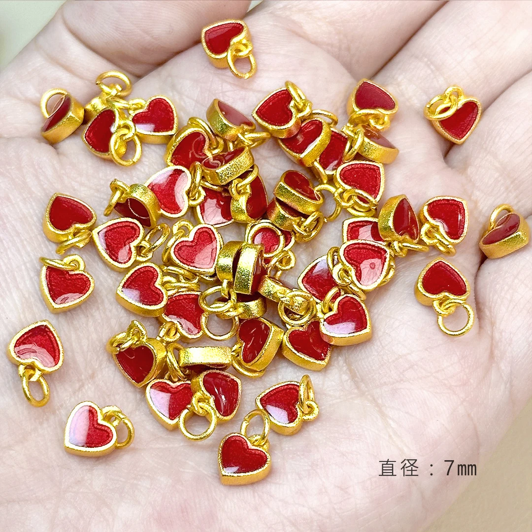 DIY串珠配件 L上 高保色古法滴油配件 非成品