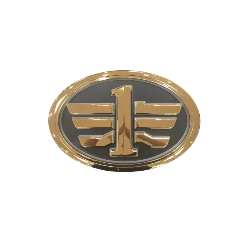 解放J6PD03 全亮金 半亮银车标总成