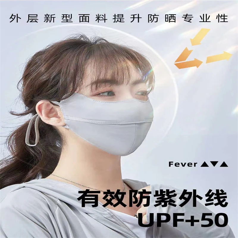 护眼角防晒口罩女防紫外线护脸夏季薄款高颜值冰丝脸罩遮全脸2