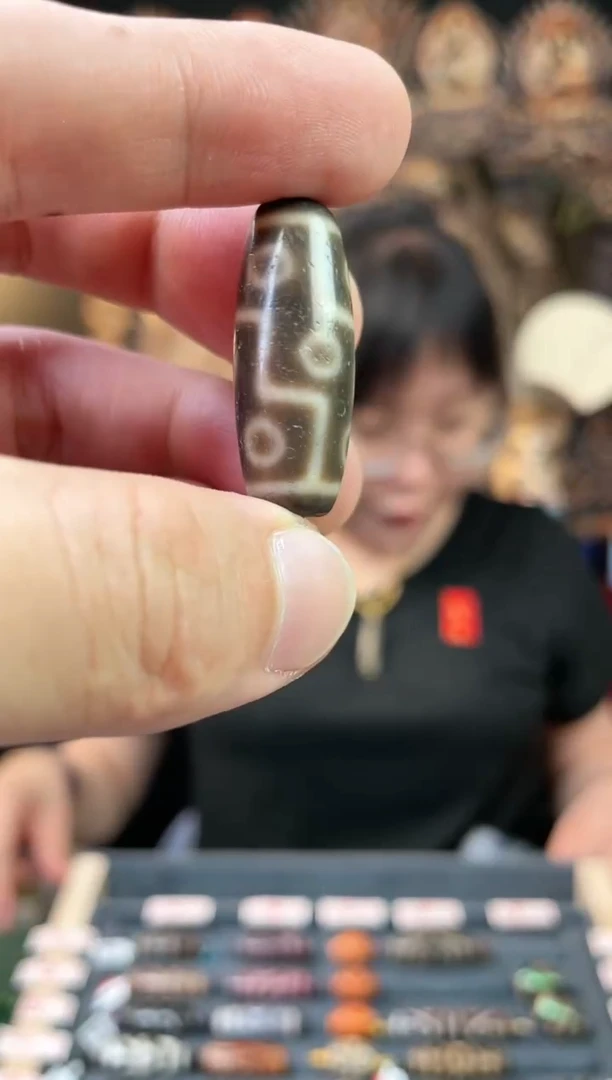 【闪购商品】玛瑙/玉髓单珠未镶嵌九眼单珠/*多样性发货
