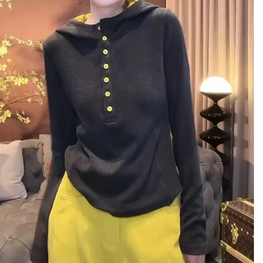 燕子家女式时尚双面德绒帽衫体