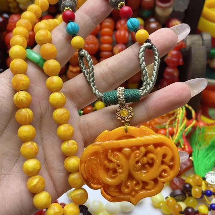 树脂制品86号如意锁毛衣链
