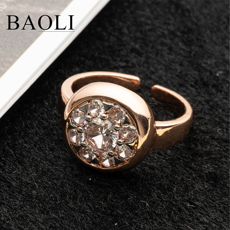 铜合金戒指 铜合金耳饰 简约泡泡戒指镀K金时尚经典指环女XZ-0054