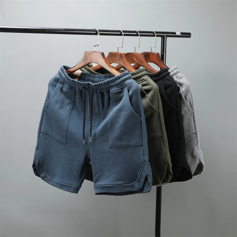 夏季年新款美式重工水洗工装短裤潮流棉色卫裤复古男士五分裤BQ
