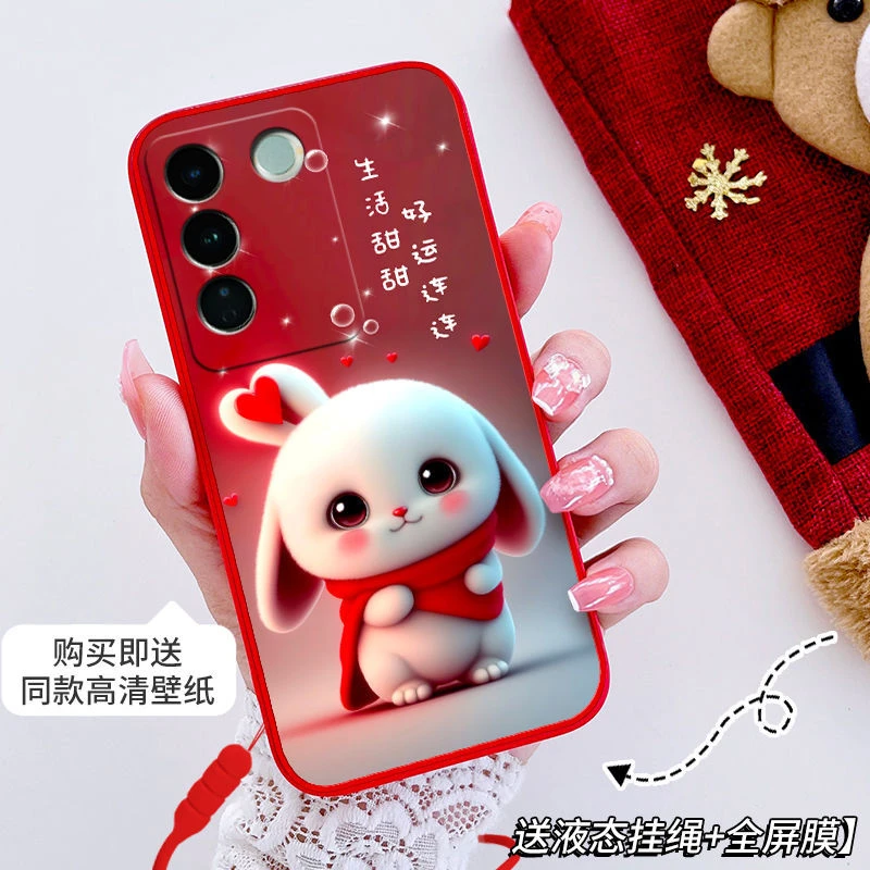 VIVOS16e手机壳网红女新款V2239A卡通可爱s16e直边防摔硅胶软壳潮