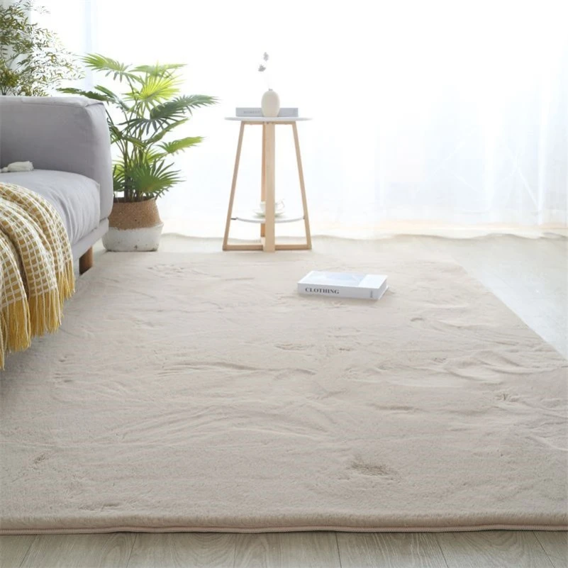 长毛绒地毯服装店橱窗展台毛毛装饰毯桌柜面流水台白色仿羊毛垫子