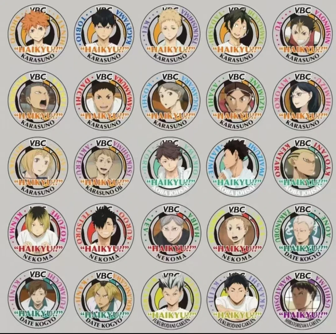 排球少年排球vbc亚克力圆吧唧徽章盲袋代拆【禁止未成年人下单】