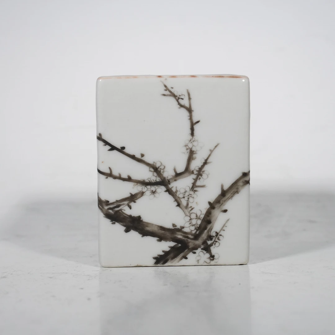 Lot 16313 民国 墨彩四方花卉诗文水呈【古董拍卖】