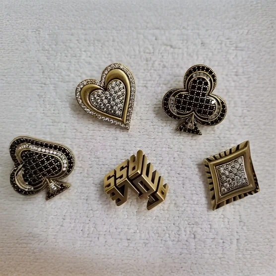 阿玛家个性百搭五套圆形高端奢华服饰配件合金合成猎锆石胸花领针