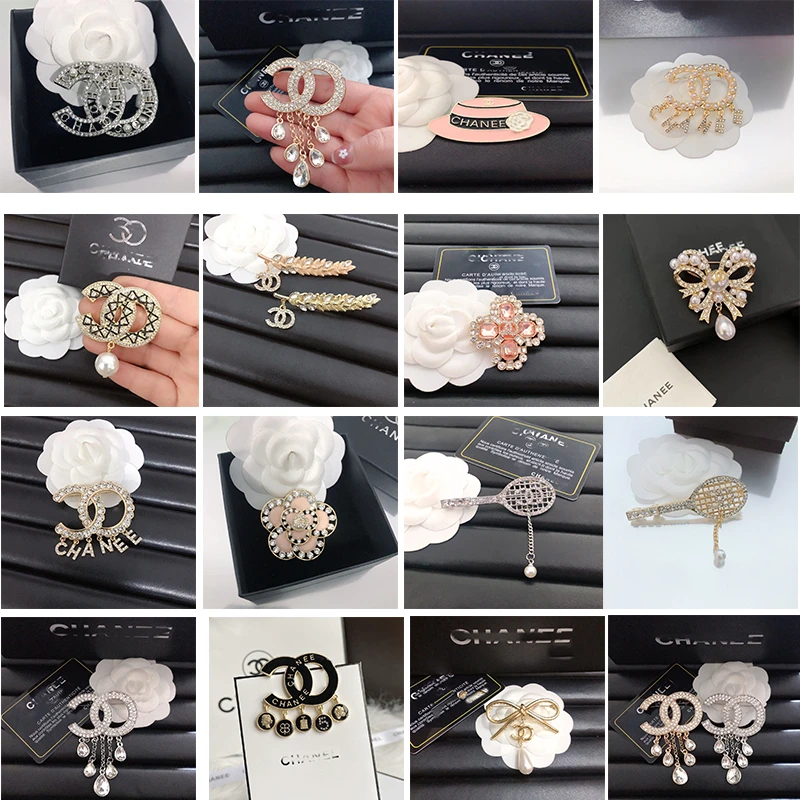 合金仿珍珠胸针 香家G家字母轻奢名媛胸针古风重工胸花气质女