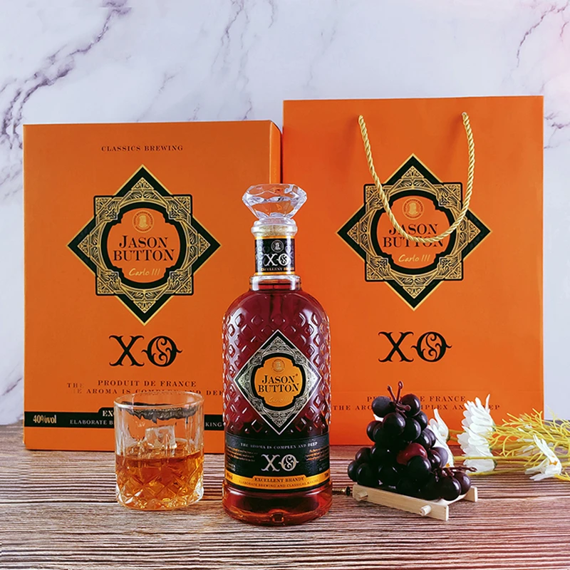 礼盒款-杰森巴顿·卡罗三世X0白兰地法国进口40度蒸馏酒