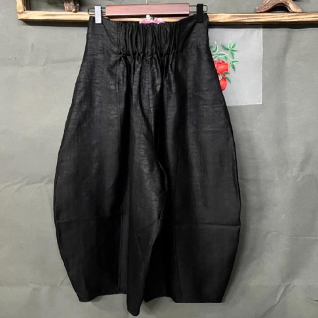 十五姐姐香云纱龟纹花苞裤