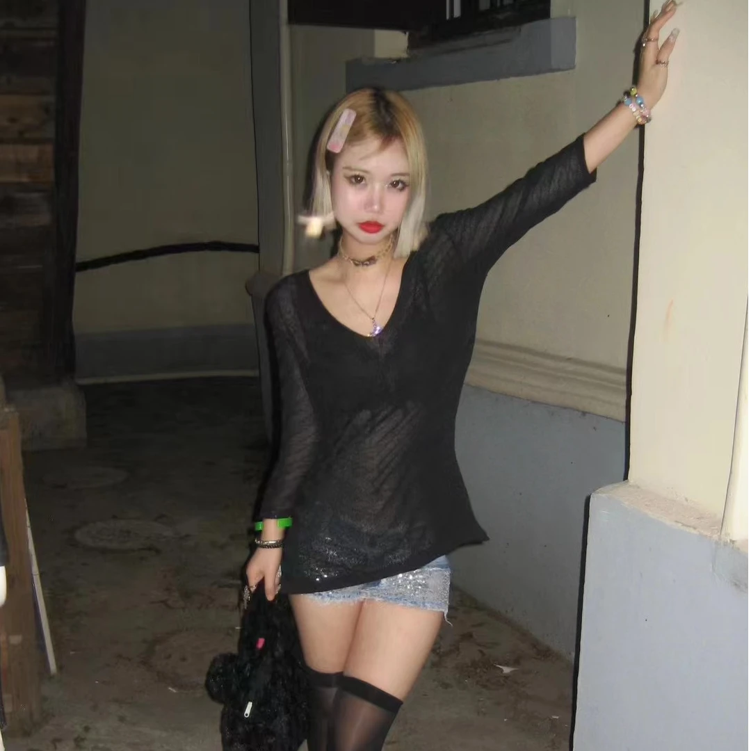 千禧y2k手绘做旧牛仔复古个性潮流时尚夏季百搭破洞低腰短裤女士