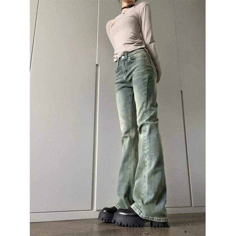 ishui-ju显腿长-秋冬外穿百搭休闲牛仔裤黑灰色蓝色设计感