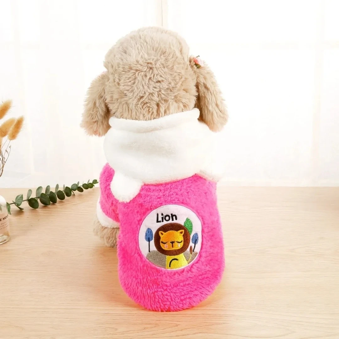 小狗贴布绣棉衣宠物小型犬幼犬新款衣服冬天保暖比熊秋冬季【023】