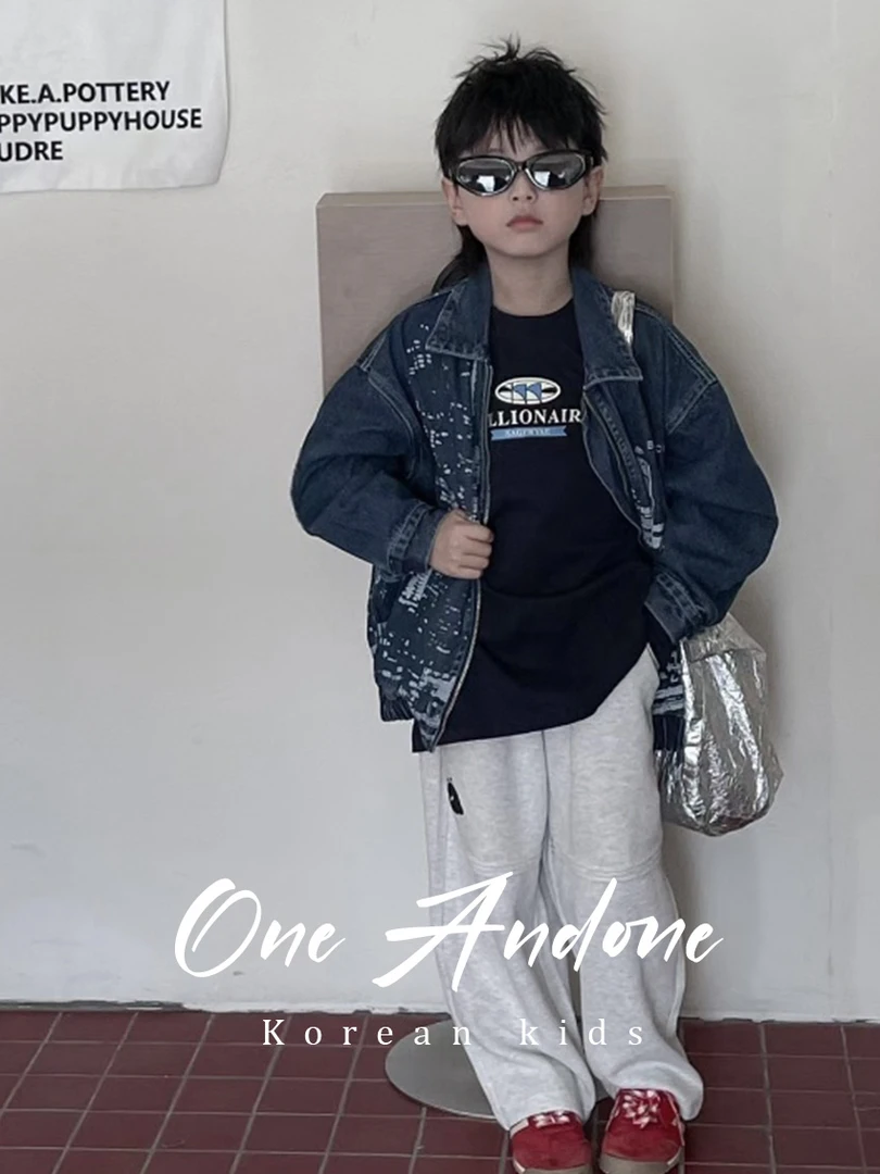 儿童欧美潮牌时尚日常百搭休闲宽松卫裤