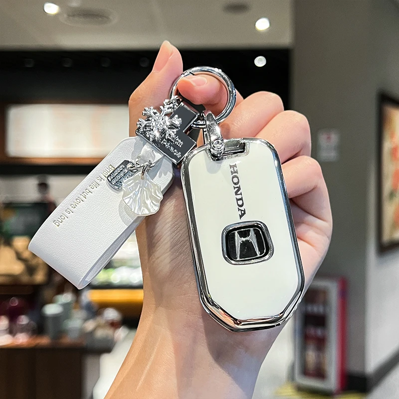 专用东风本田xrv钥匙套缤智皓影crv折叠款锋范杰德冠道车壳扣男女