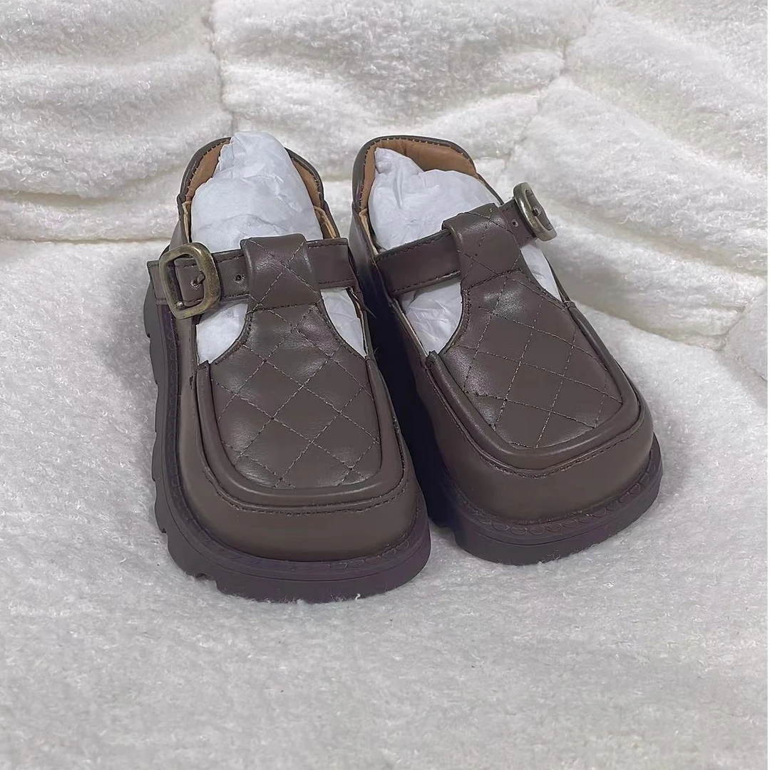 B753147小代儿童时尚休闲复古百搭皮鞋