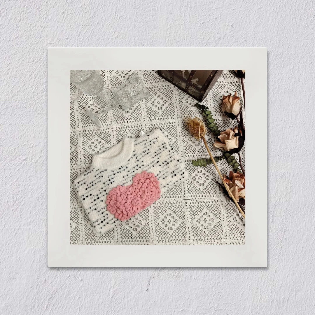 K840儿童毛衣套头秋冬2024新款洋气儿童宽松加厚毛衣