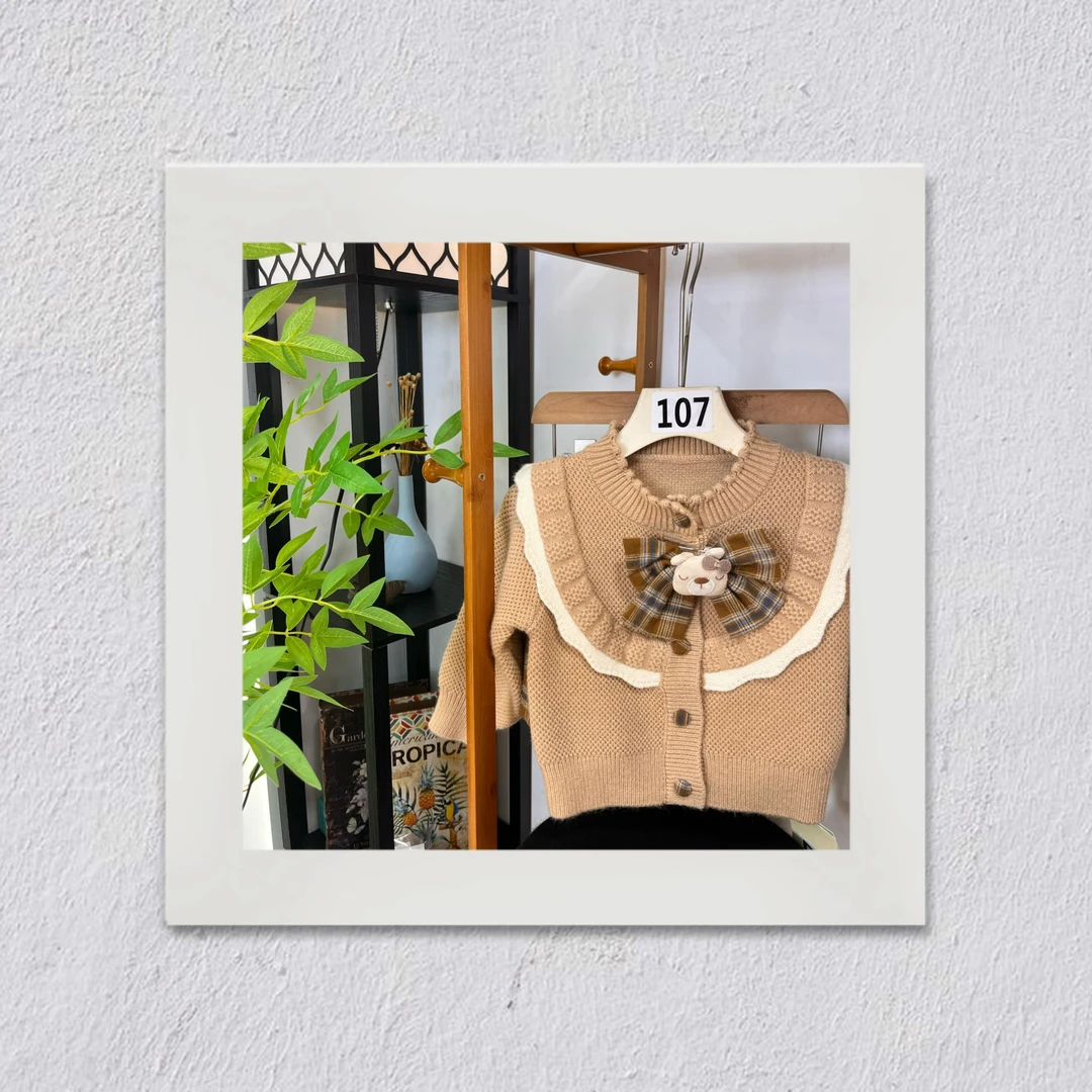 D107/108/109女童秋冬新款时尚洋气针织套装