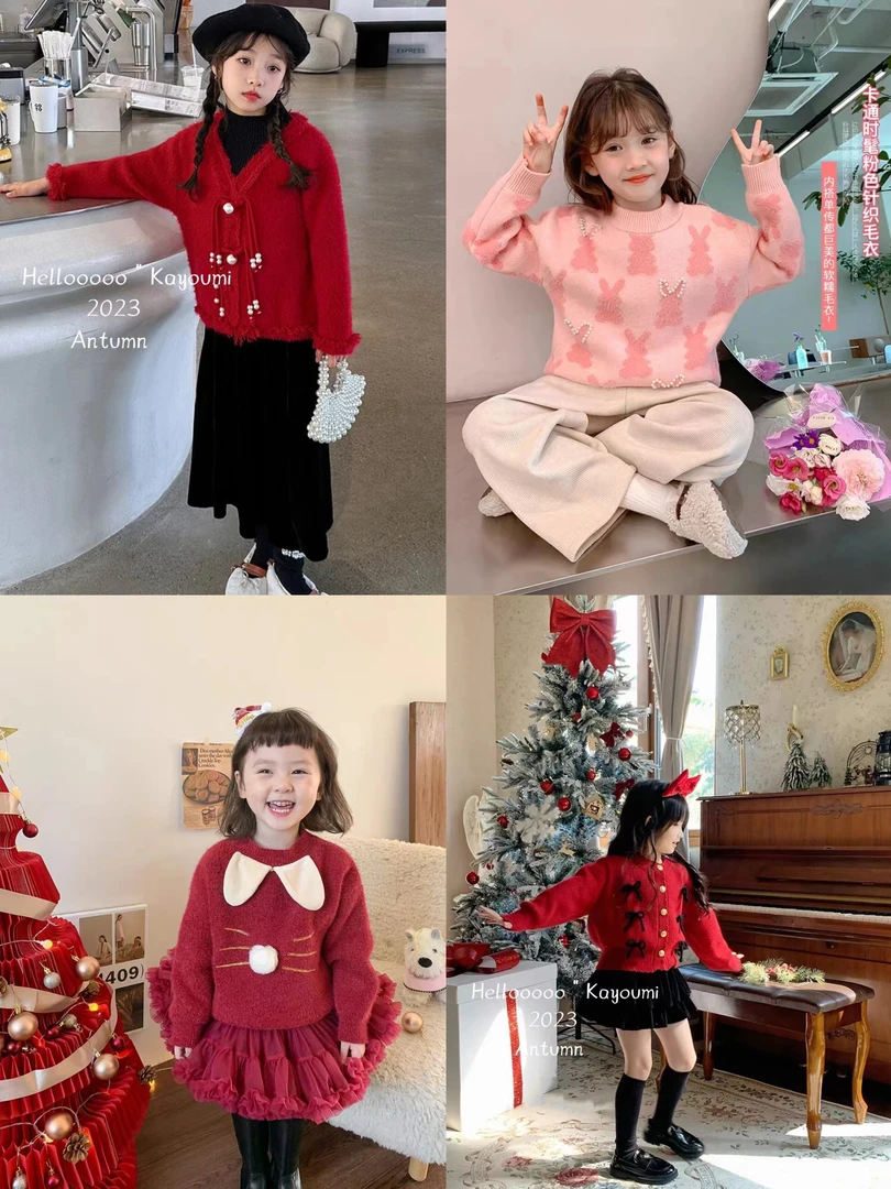 女童时尚韩系秋冬毛衣A1