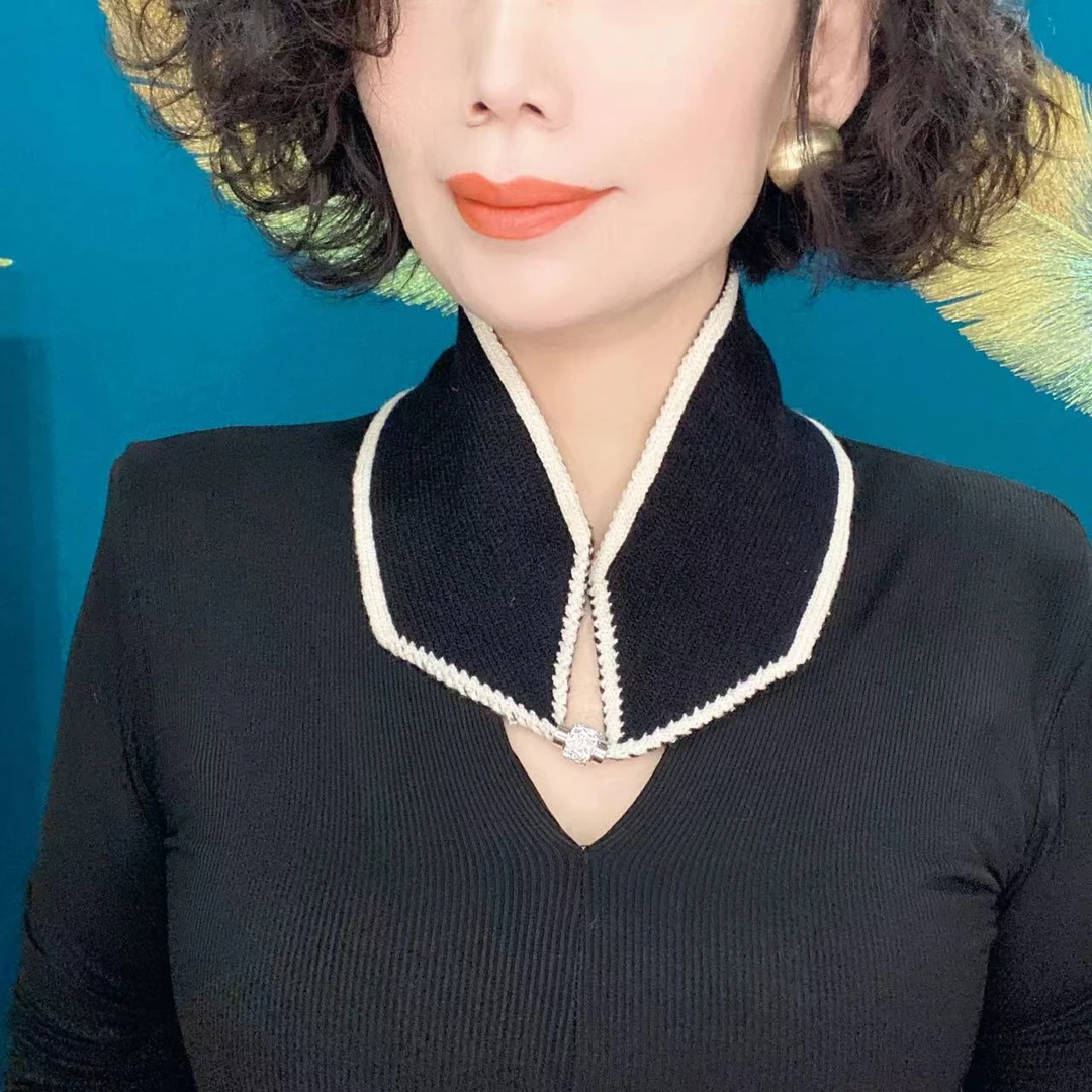 秋冬款小领子气质休闲