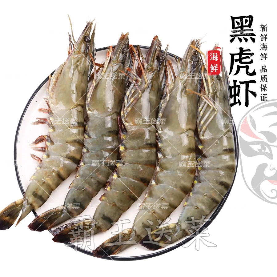 【鲜活出水】黑虎虾 500g