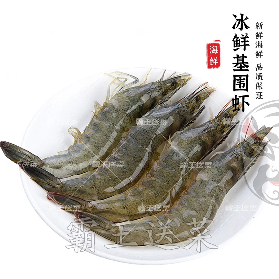 【每天刚死的虾】冰鲜基围虾 500g（介意慎拍）
