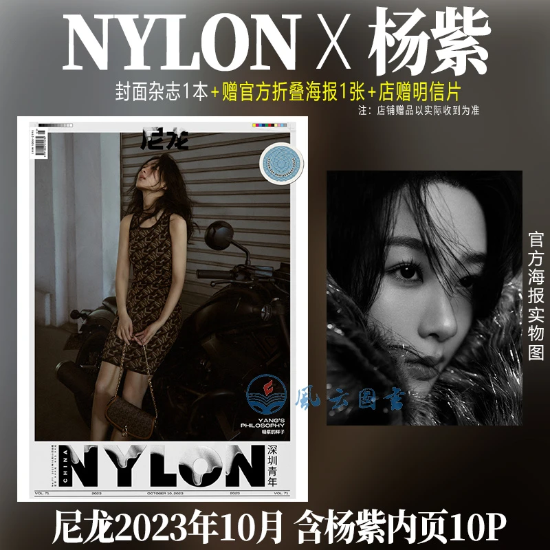 杨紫封面+赠官方折叠海报 尼龙深圳青年杂志2023年12月刊