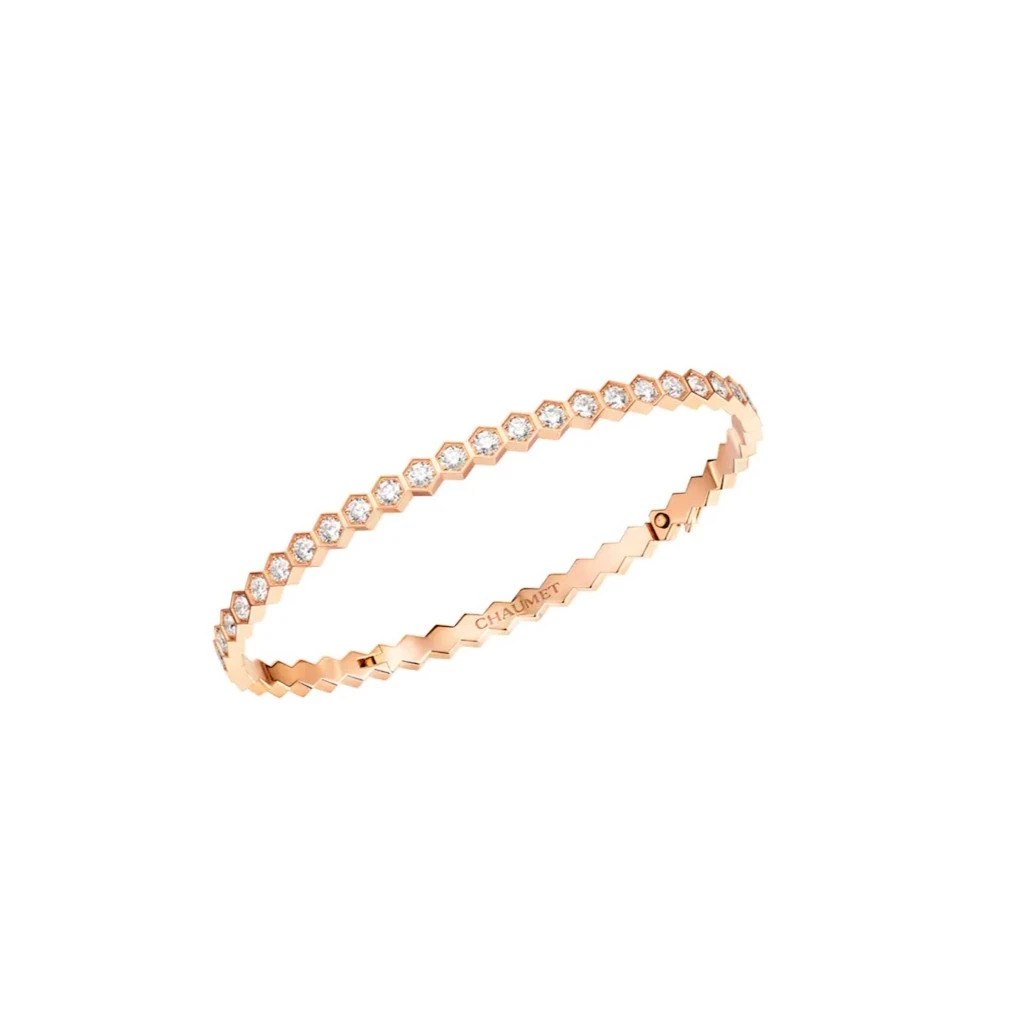 未使用 Chaumet/尚美 BEE MY LOVE 爱·巢系列  满镶 钻石爱巢手镯