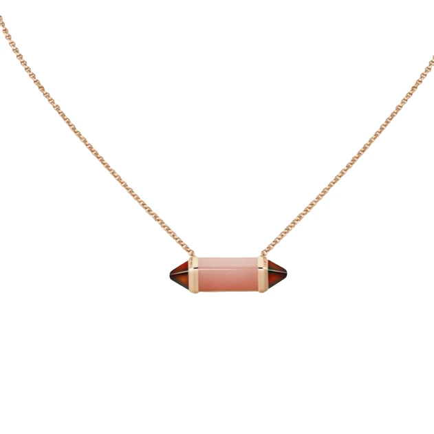 99新 Cartier/卡地亚 LES BERLINGOTS DE CARTIER 粉蛋白石项链