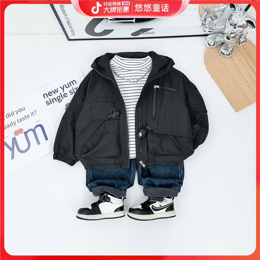 男童加厚外套秋冬款2024新款秋冬装儿童 D-XXBB1300 悠悠童话童装
