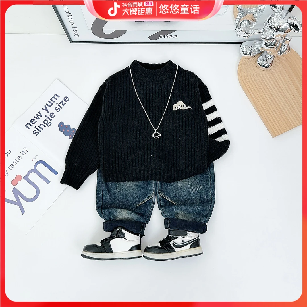 男童毛衣打底衫儿童衣服2023新款秋冬装 D-YMDX078 悠悠童话童装