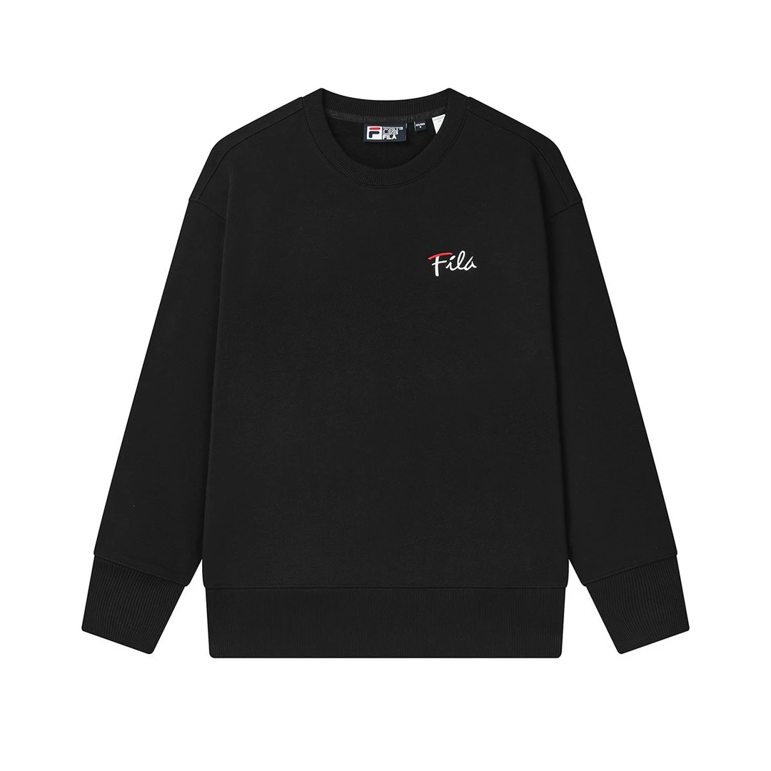 【经典时尚多彩卫衣】FILA/斐乐情侣款百搭圆领针织长袖经典套头衫