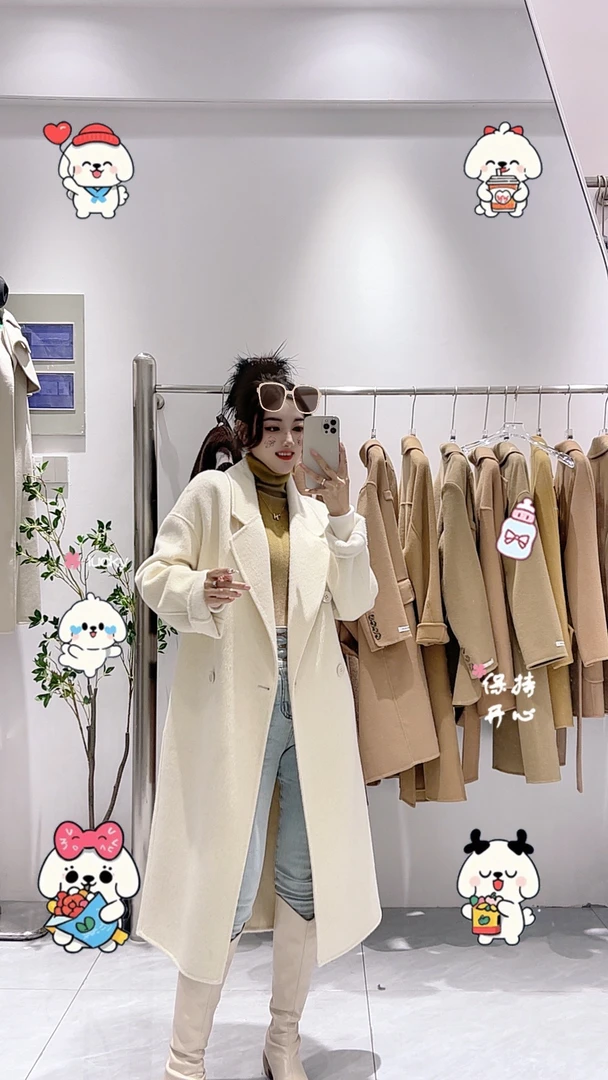 《美美推荐》简约时尚手工缝制双面大衣气质网红休闲春秋百搭春季