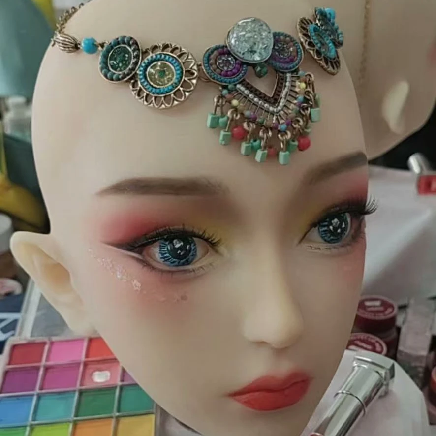头模硅胶制品能反复使用好上妆能卸妆新手练习彩妆好工具