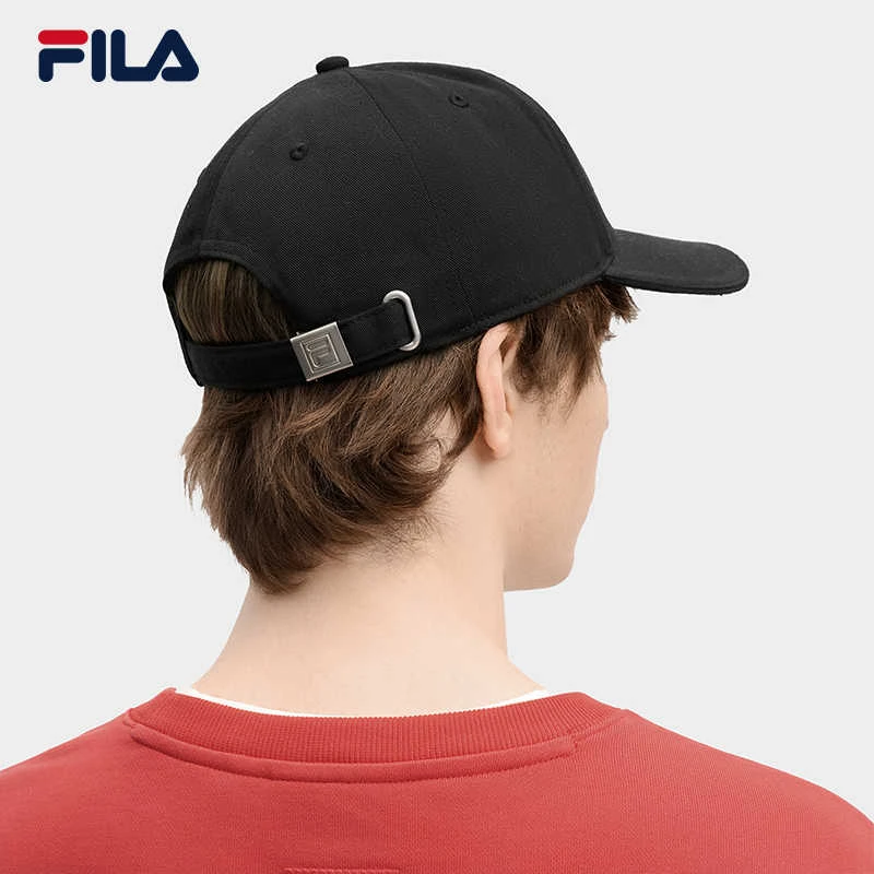 FILA 斐乐官方情侣款棒球帽2025春新硬顶运动帽遮阳帽女鸭舌帽男