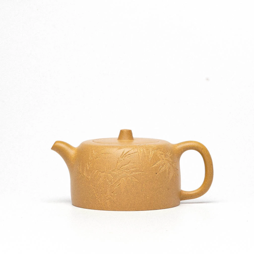 邦邦甄选 井栏 黄金段 半手工 130cc 紫砂壶